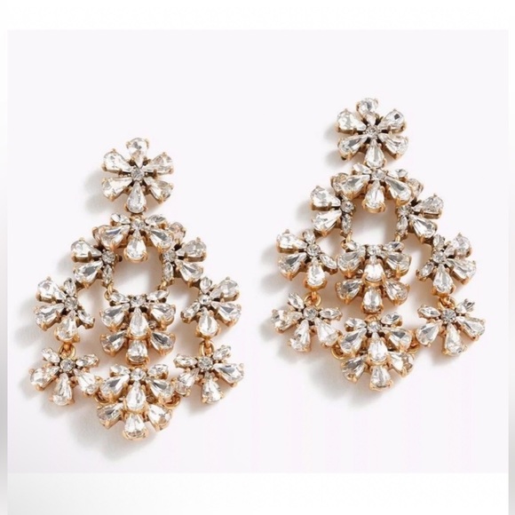 J. Crew Crystal flower chandeliers